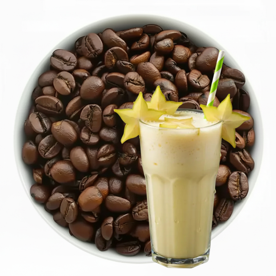 قهوة بنكهة ميلك شيك الكارامبولا