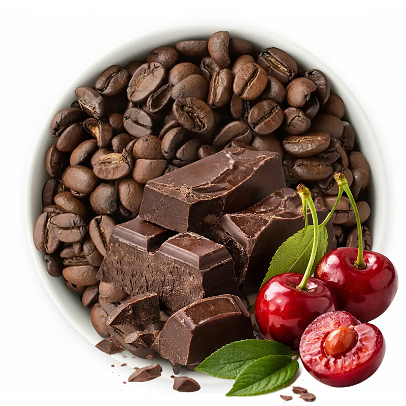 قهوة بنكهة الشوكولاتة والكرز